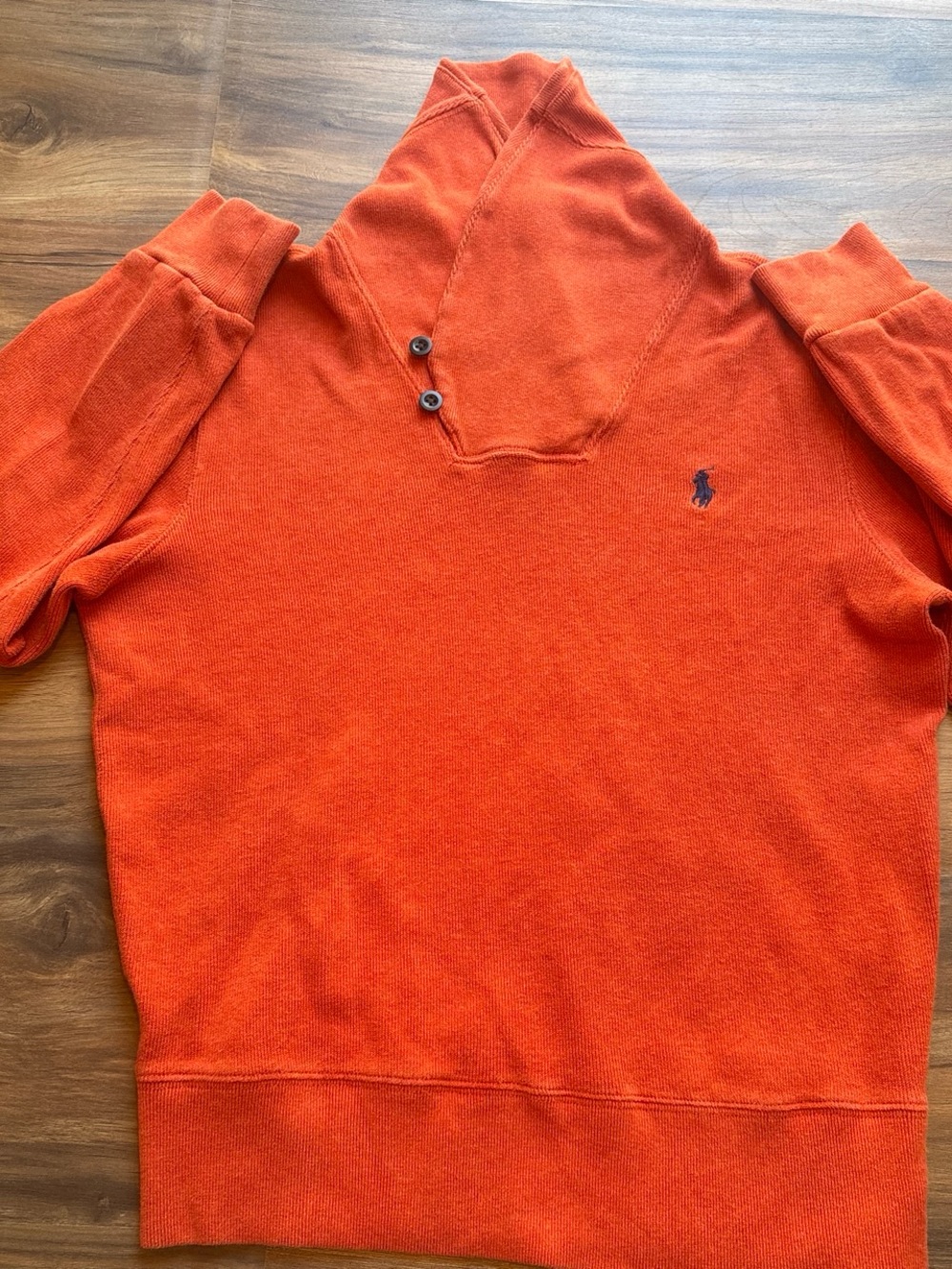 Polo by Ralph Lauren Orange Shawl-Collar Pullover Sweater
